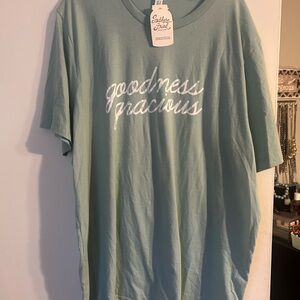 “Goodness Gracious” Sage Green T-Shirt